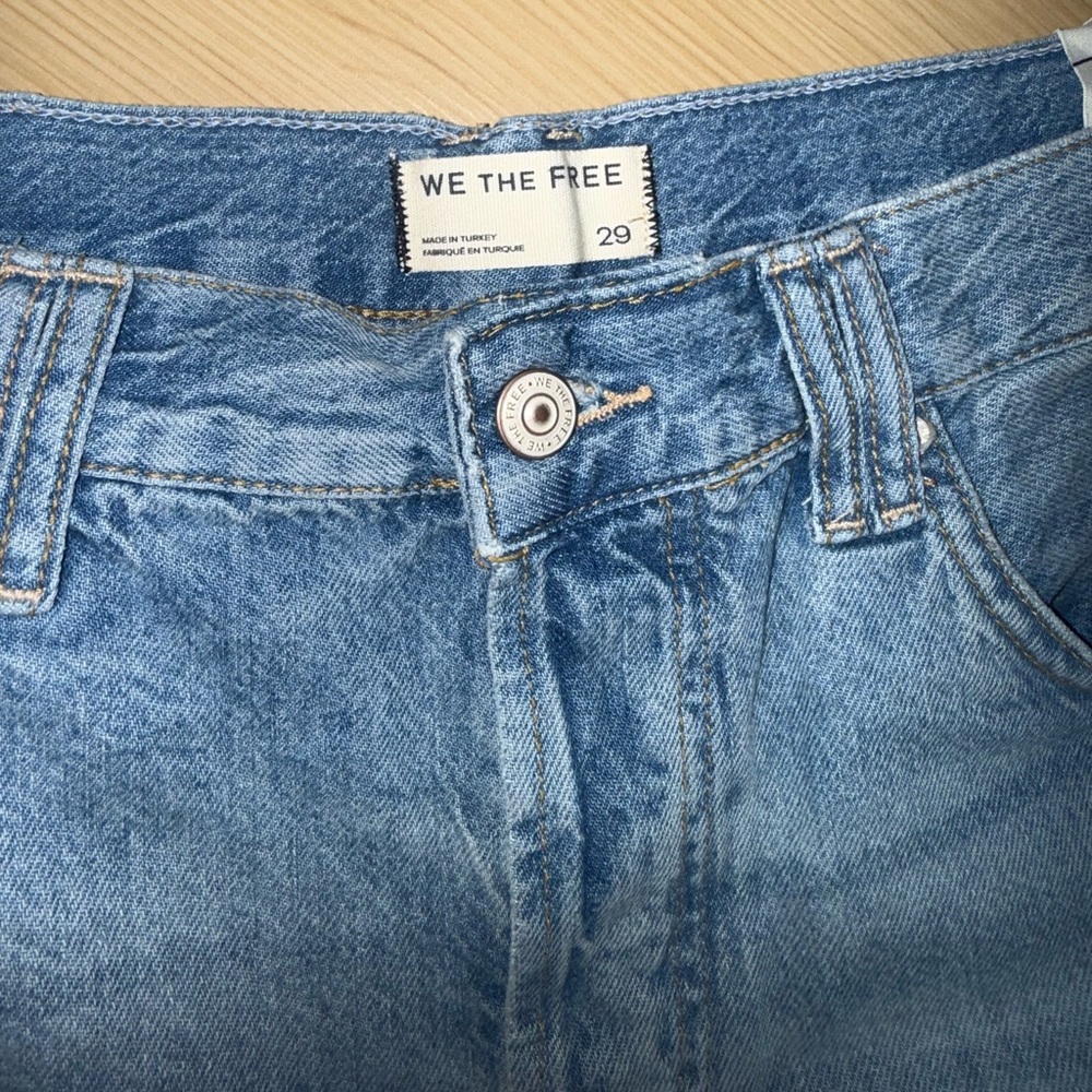 Free People Montana Denim Shorts Cowgirl Blues Size 29 NWT - Picture 6 of 10